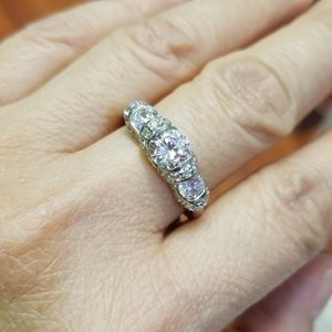Sterling Silver CZ Ring New
